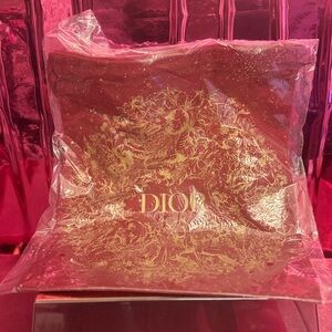 Dior Crimson and Gold Designer Bag